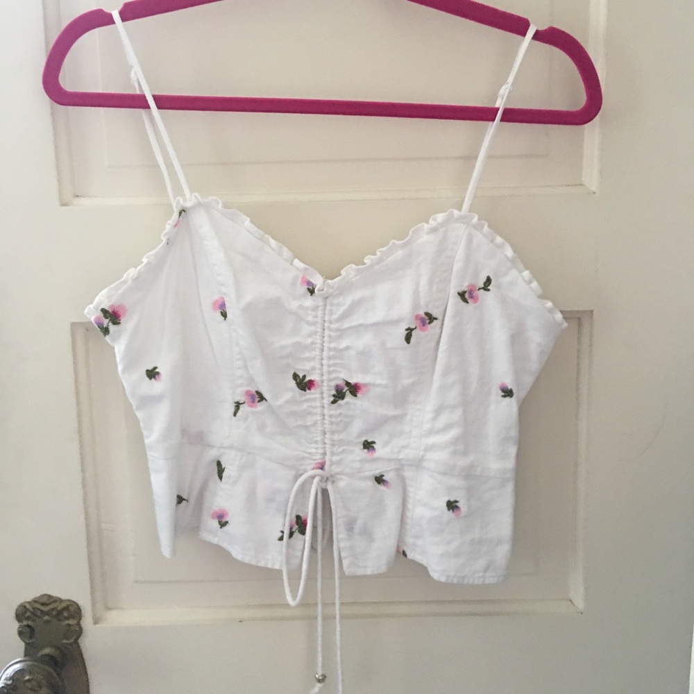 Afrm Structured Crop Top Size L - image 1